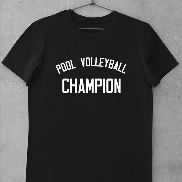 Pool Volleyball Champion Shirt, Funny, 80s, 90s, Meme, Viral - Picture 1 of 1
